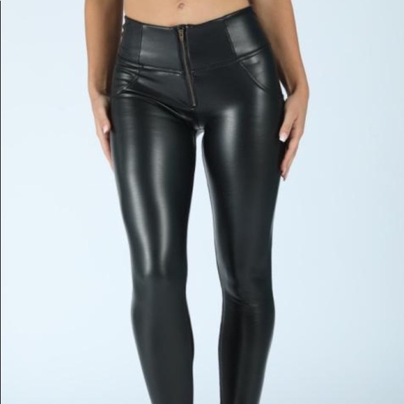 best yoga store leather pants